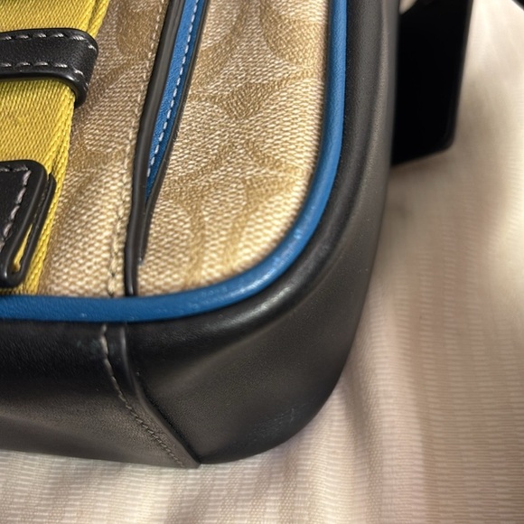 Coach Track Crossbody Bag In Colorblock Signature Canvas Sporty Athletic - Picture 9 of 14